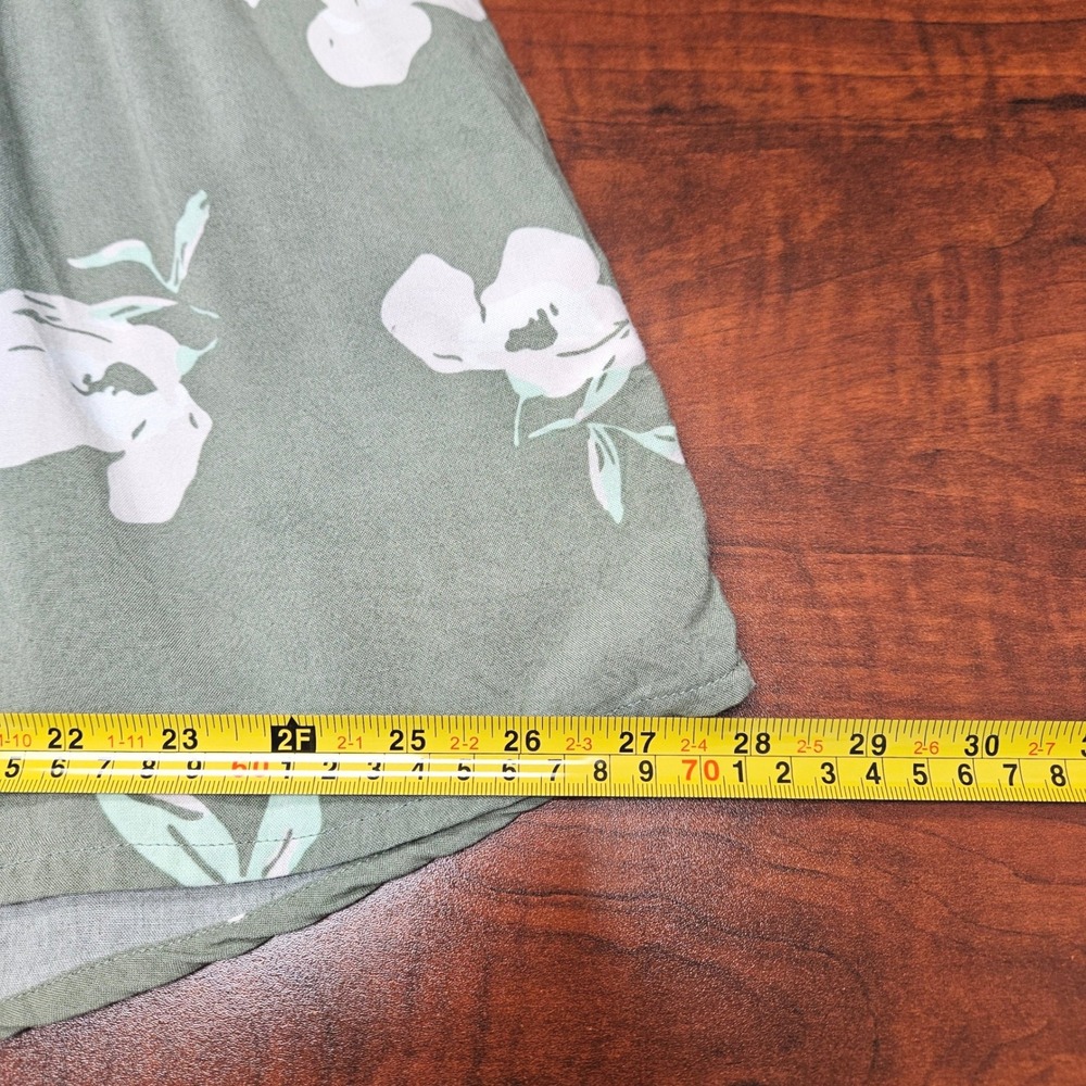 Mountain Khakis Kelly Tank Dress XL Sage Green Floral Rayon Sleeveless Relaxed - Picture 9 of 9
